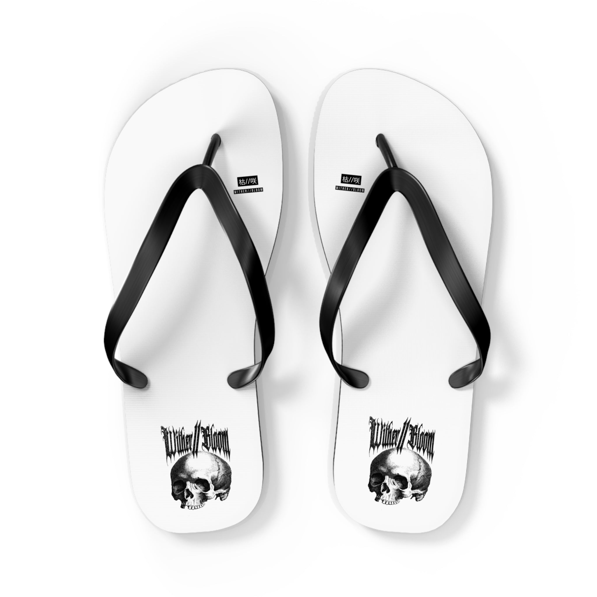 W//B Skull Chanclas